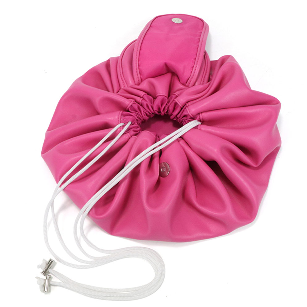 Pink cute drawstring makeup bag