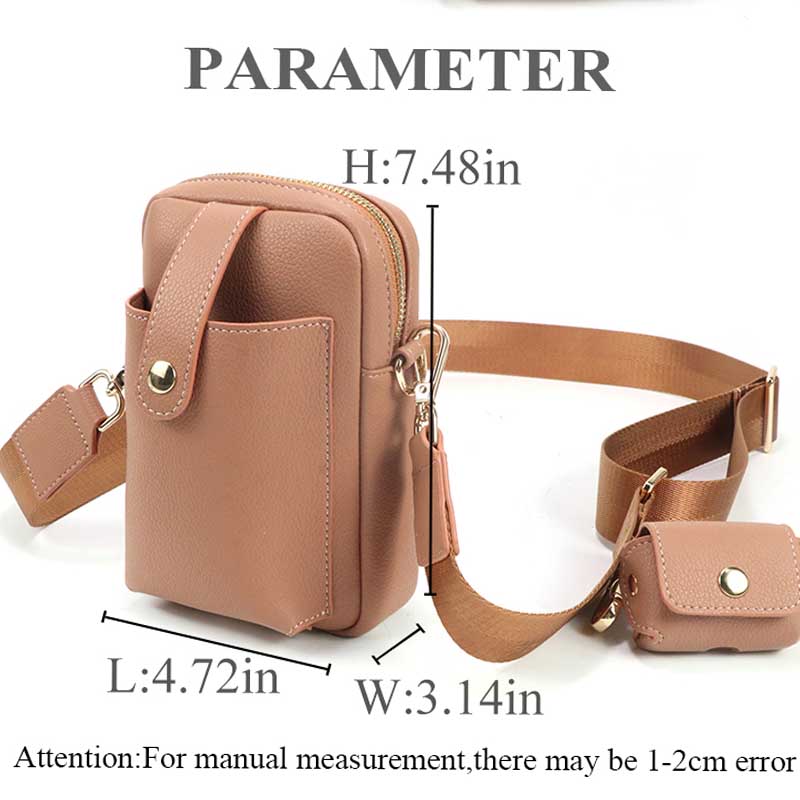 PU leather soft mini handbag for women