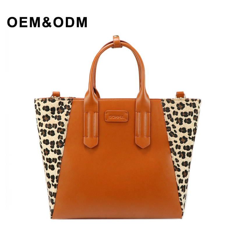 Brown cheetah leopard crossbody bag